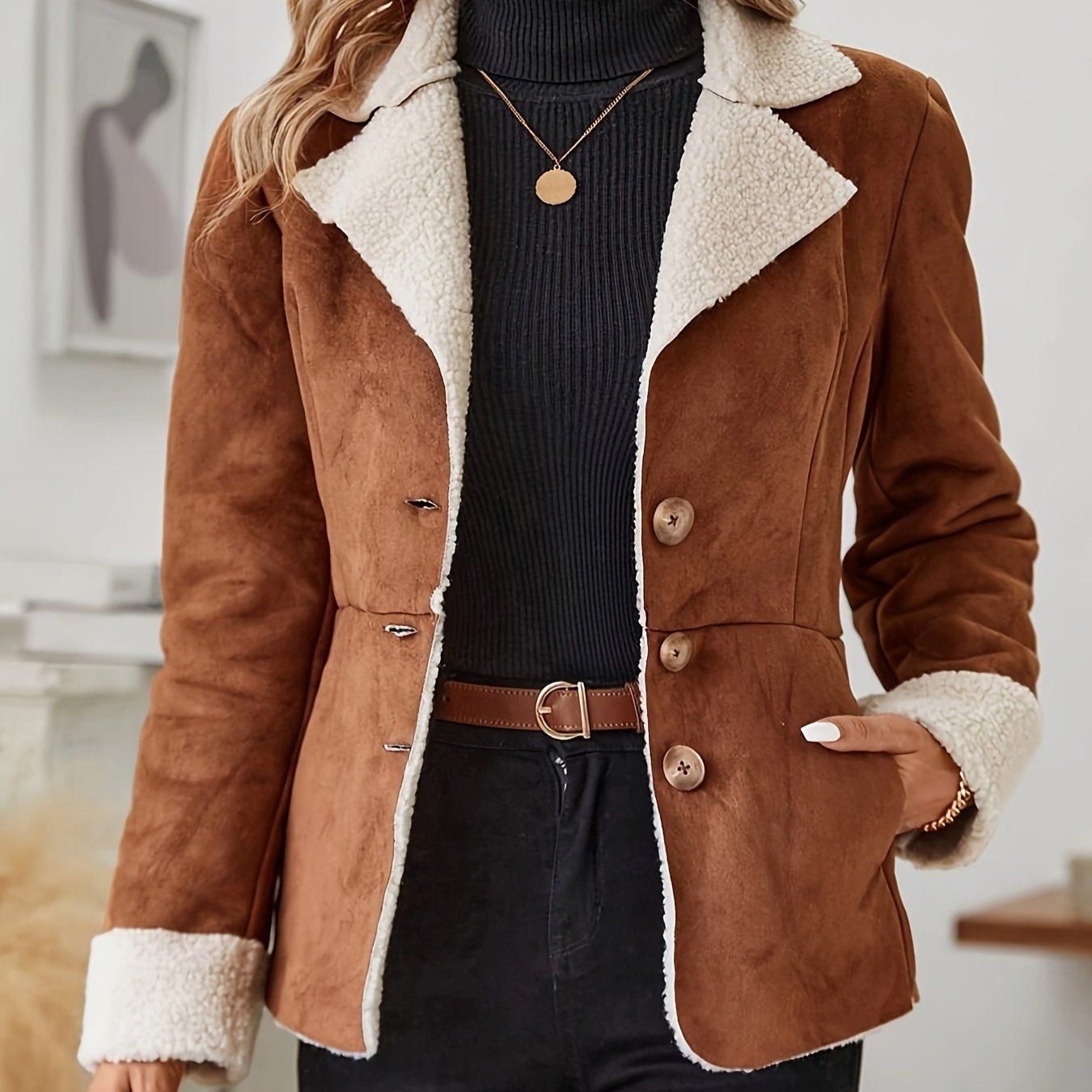 Isabella™ Dames Kunstbont Jasje