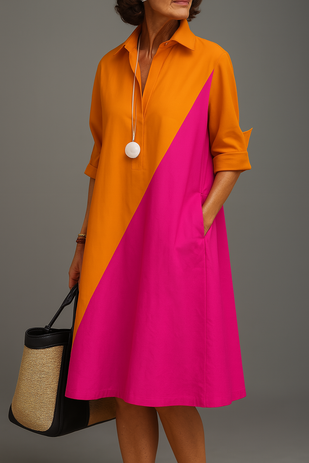 Helene | Elegante Midi-jurk voor Moeiteloze Verfijning