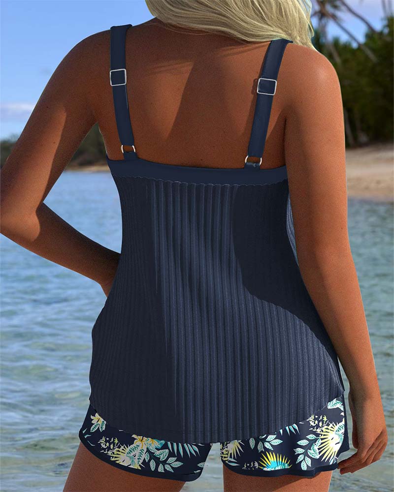 Clara | Bloemenpatroon Ensemble Tankini
