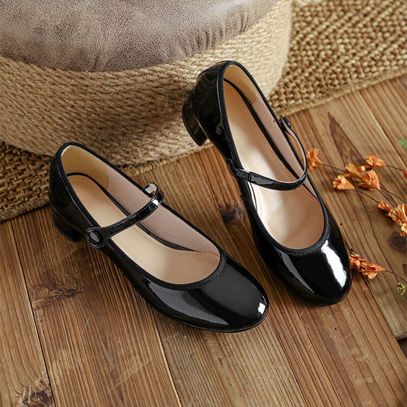 Livy | Leren Mary Janes
