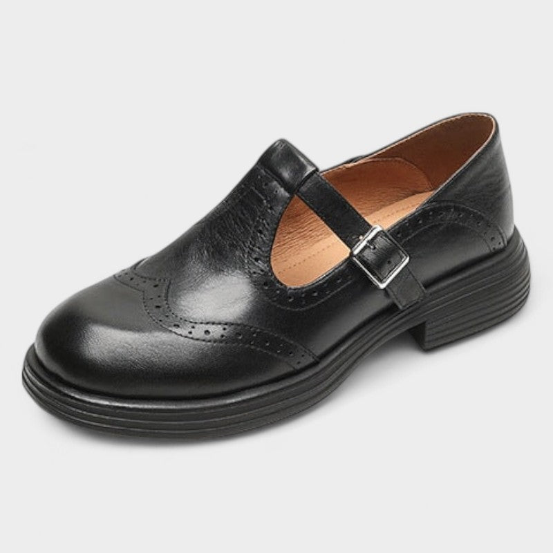 VELDA | Elegante Mary Janes van Leer