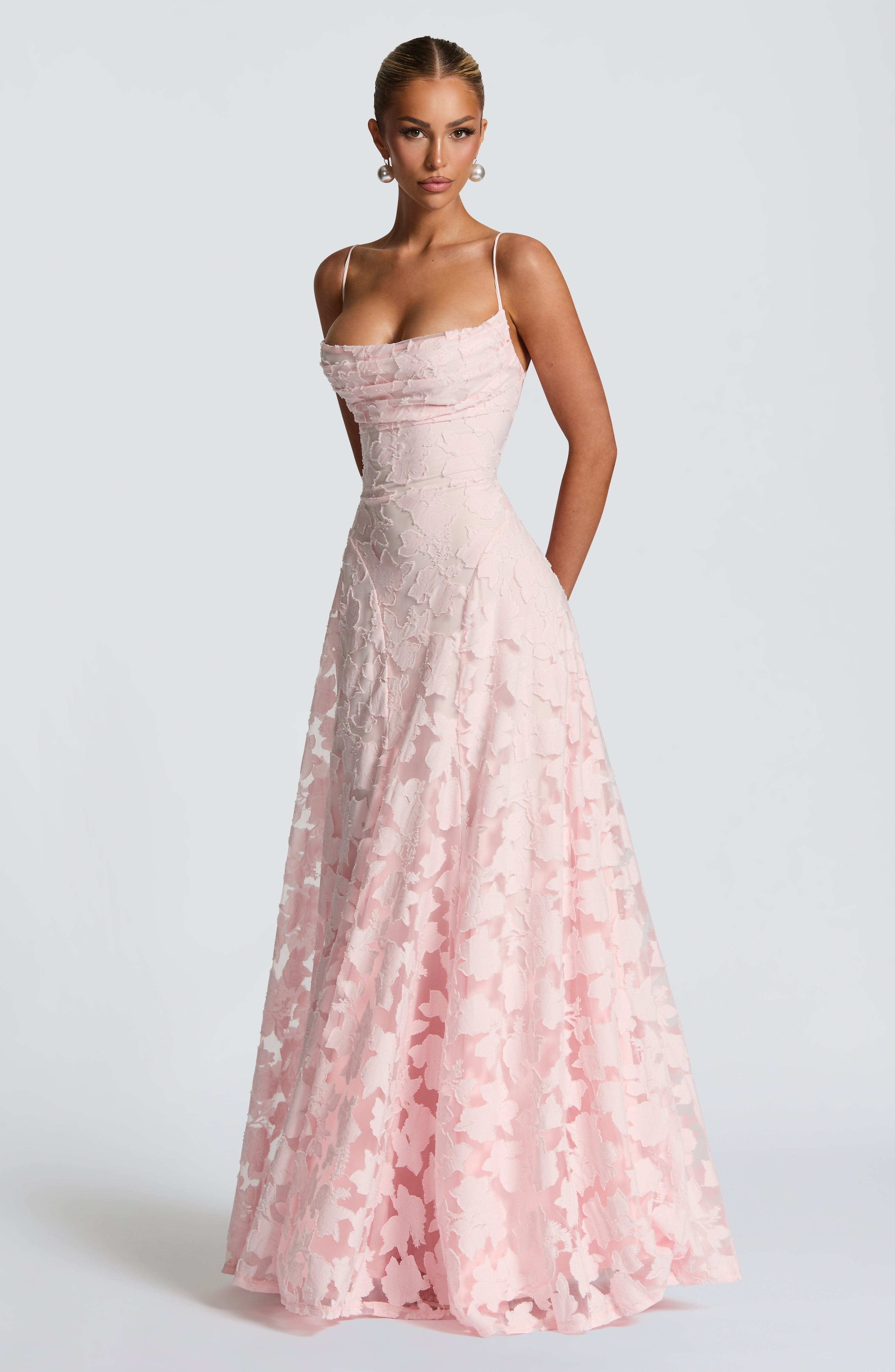 Francisa™ | Kant Korset Maxi Jurk