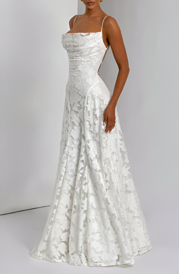 Francisa™ | Kant Korset Maxi Jurk