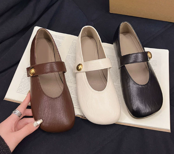 Irene | Leren Mary Janes