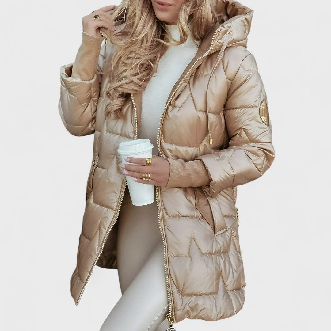 Nolwen - Elegante winterjas met capuchon