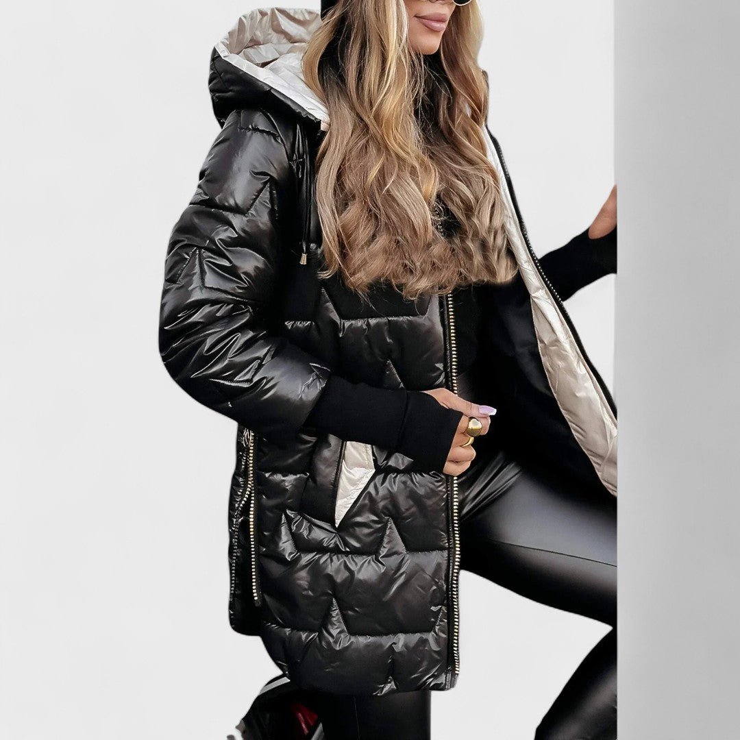 Nolwen - Elegante winterjas met capuchon