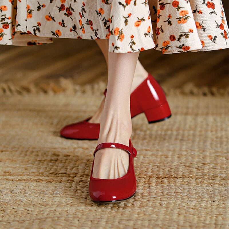Livy | Leren Mary Janes