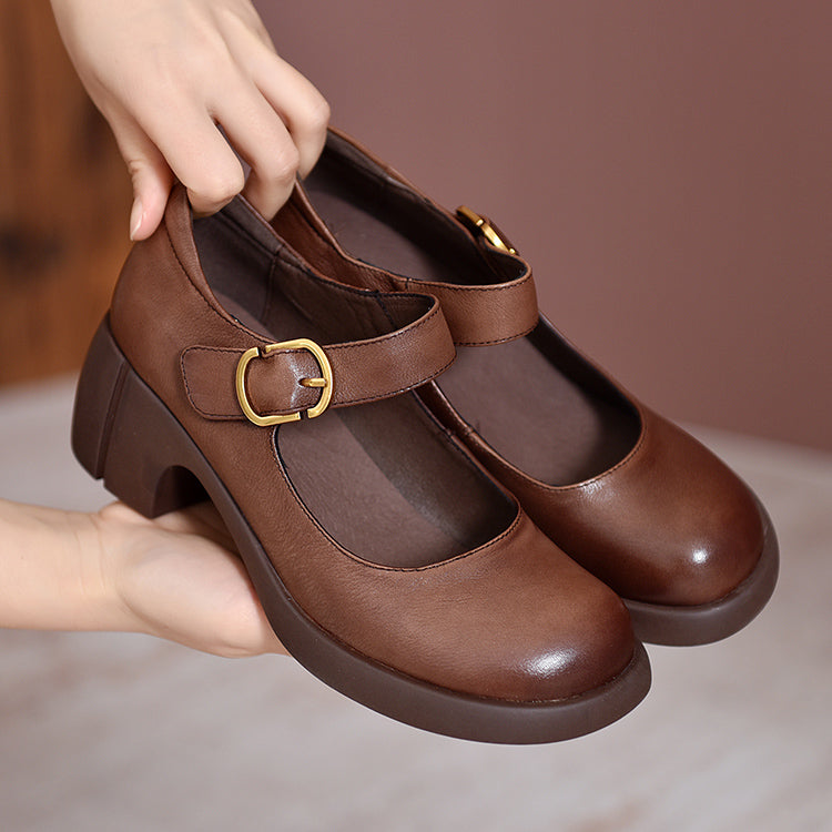 Agnes | Leren Mary Janes