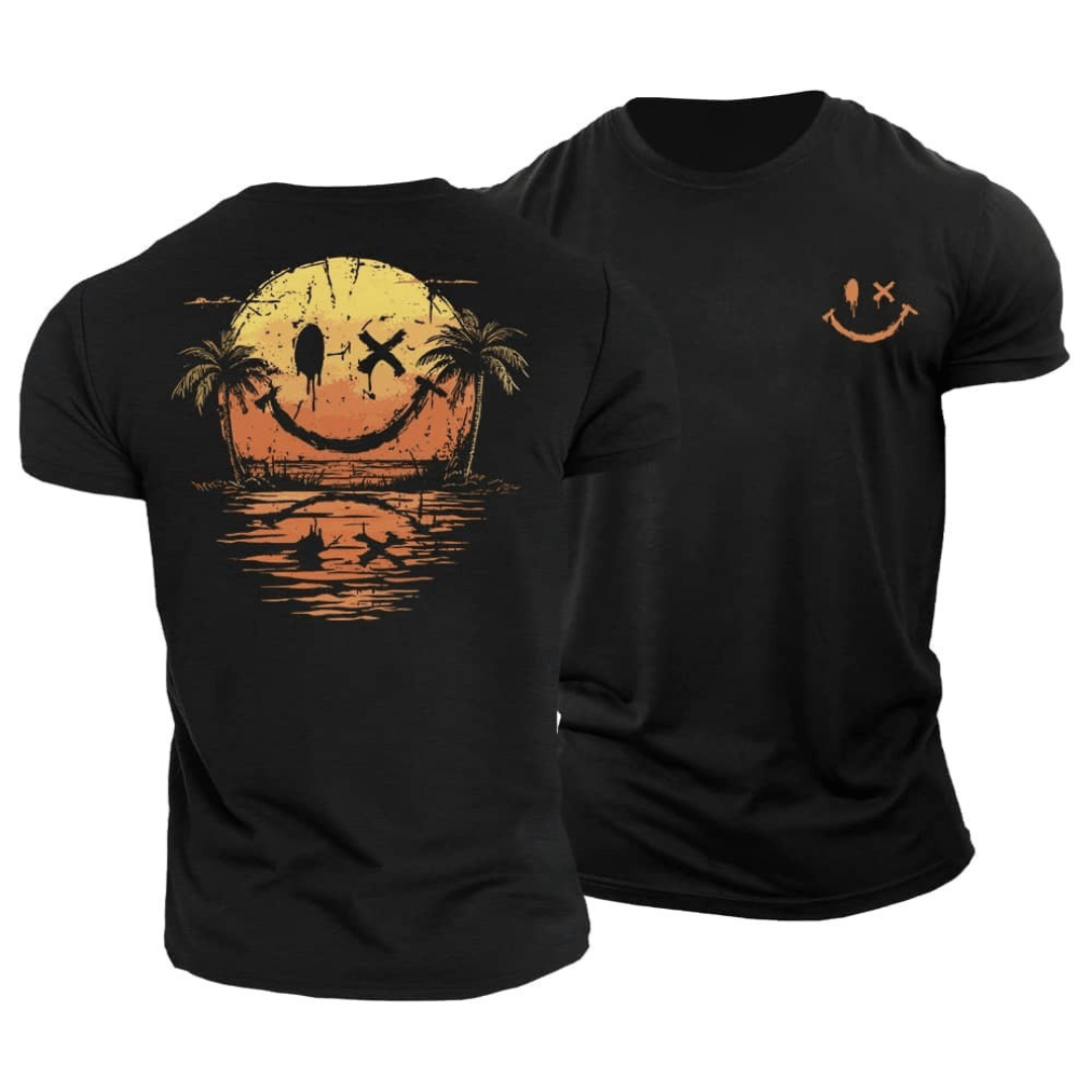 Koelman | Zomerse Smiley T-Shirt – Chill Vibes & Karakter in Één Look