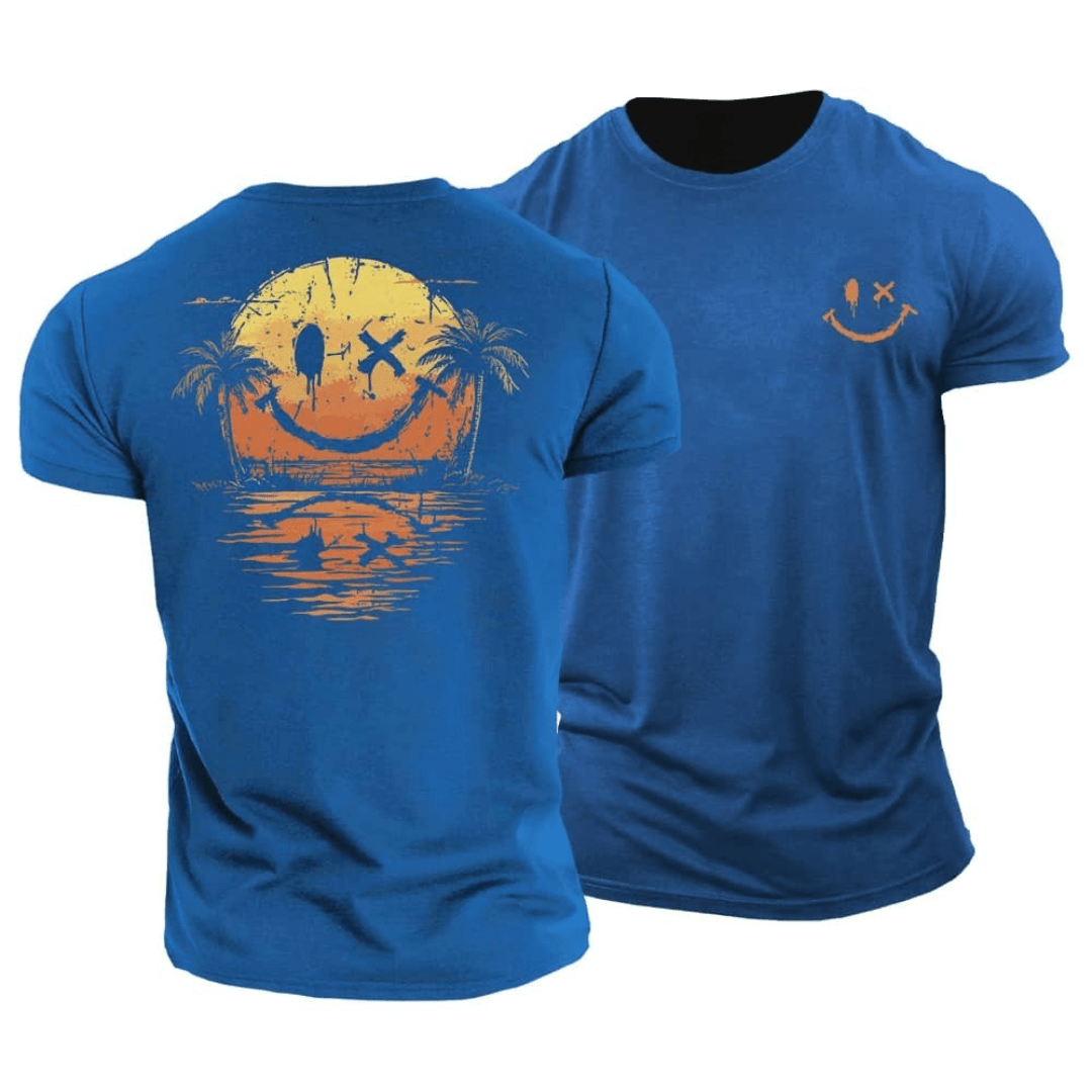 Koelman | Zomerse Smiley T-Shirt – Chill Vibes & Karakter in Één Look