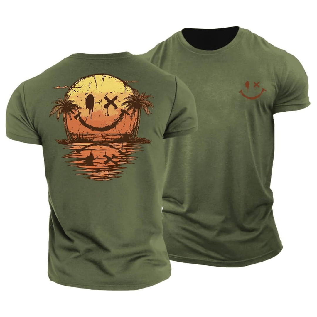 Koelman | Zomerse Smiley T-Shirt – Chill Vibes & Karakter in Één Look