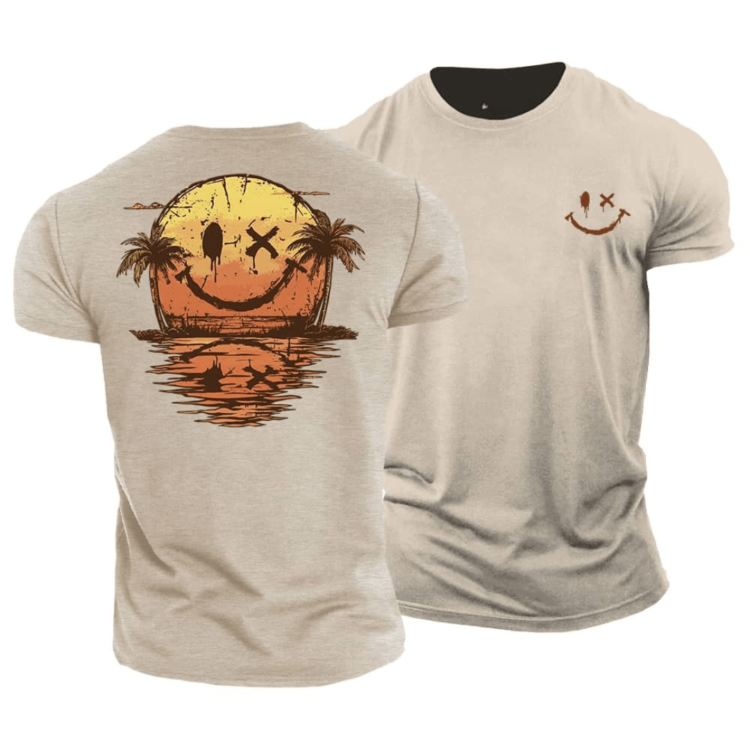Koelman | Zomerse Smiley T-Shirt – Chill Vibes & Karakter in Één Look