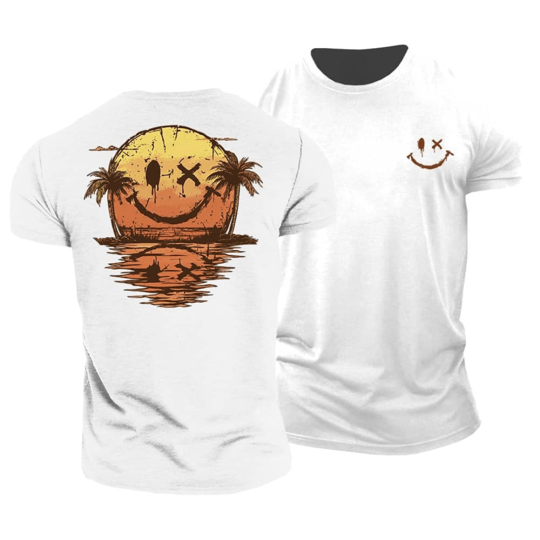 Koelman | Zomerse Smiley T-Shirt – Chill Vibes & Karakter in Één Look