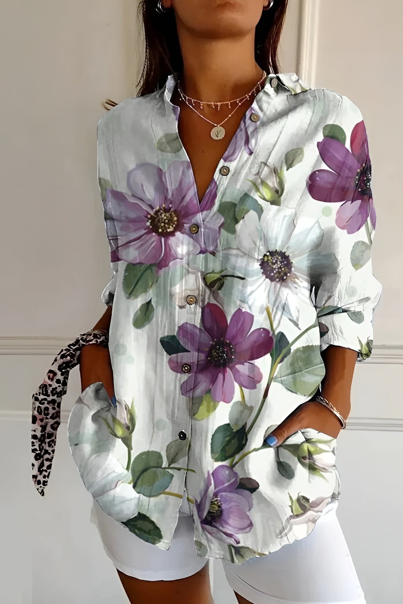 Lavendel Bloei β Bloemige Blouse