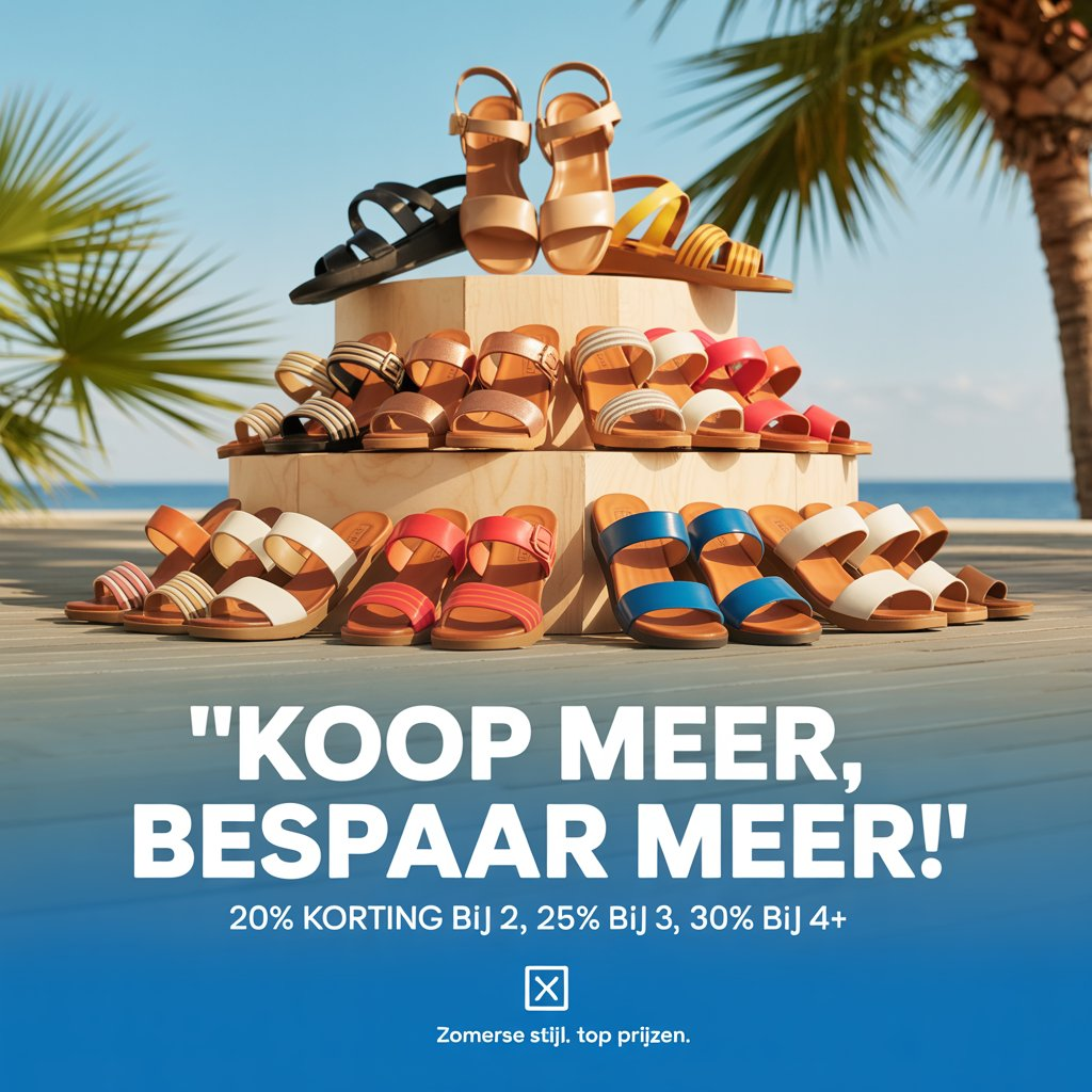 ZOMERUITVERKOOP: Sandalen & Slippers