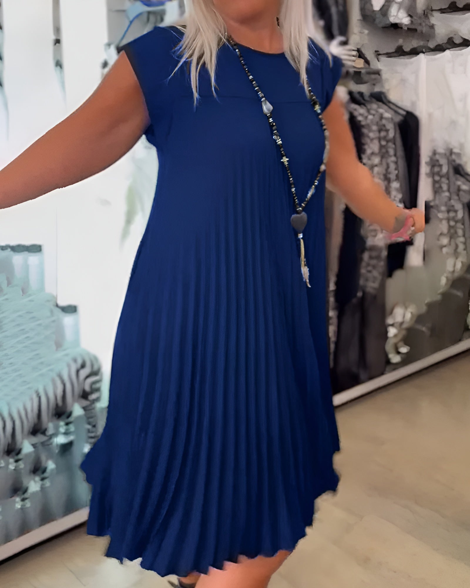 Shihua – Trendy Geplisseerde Jurk