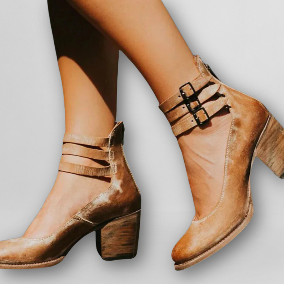 Sylvia | Vintage sandalen met hak