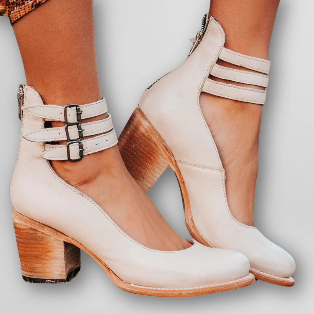 Sylvia | Vintage sandalen met hak