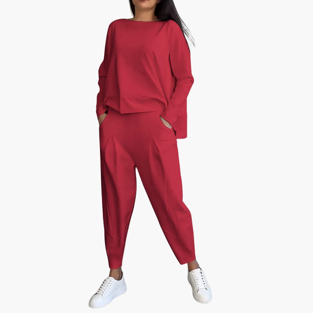 Anna | Comfortabele Twee-delige Set met Ronde Halslijn