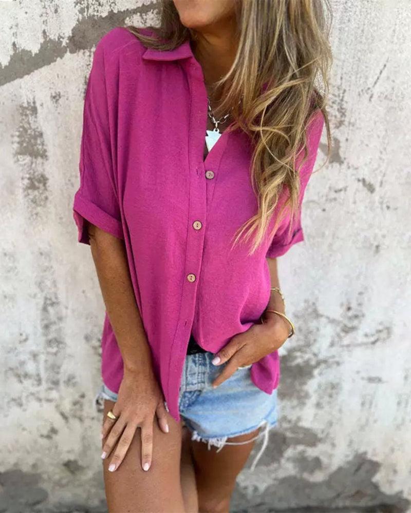 Sirena | Casual overhemd met kleur en stijl – Voor moeiteloze elegantie