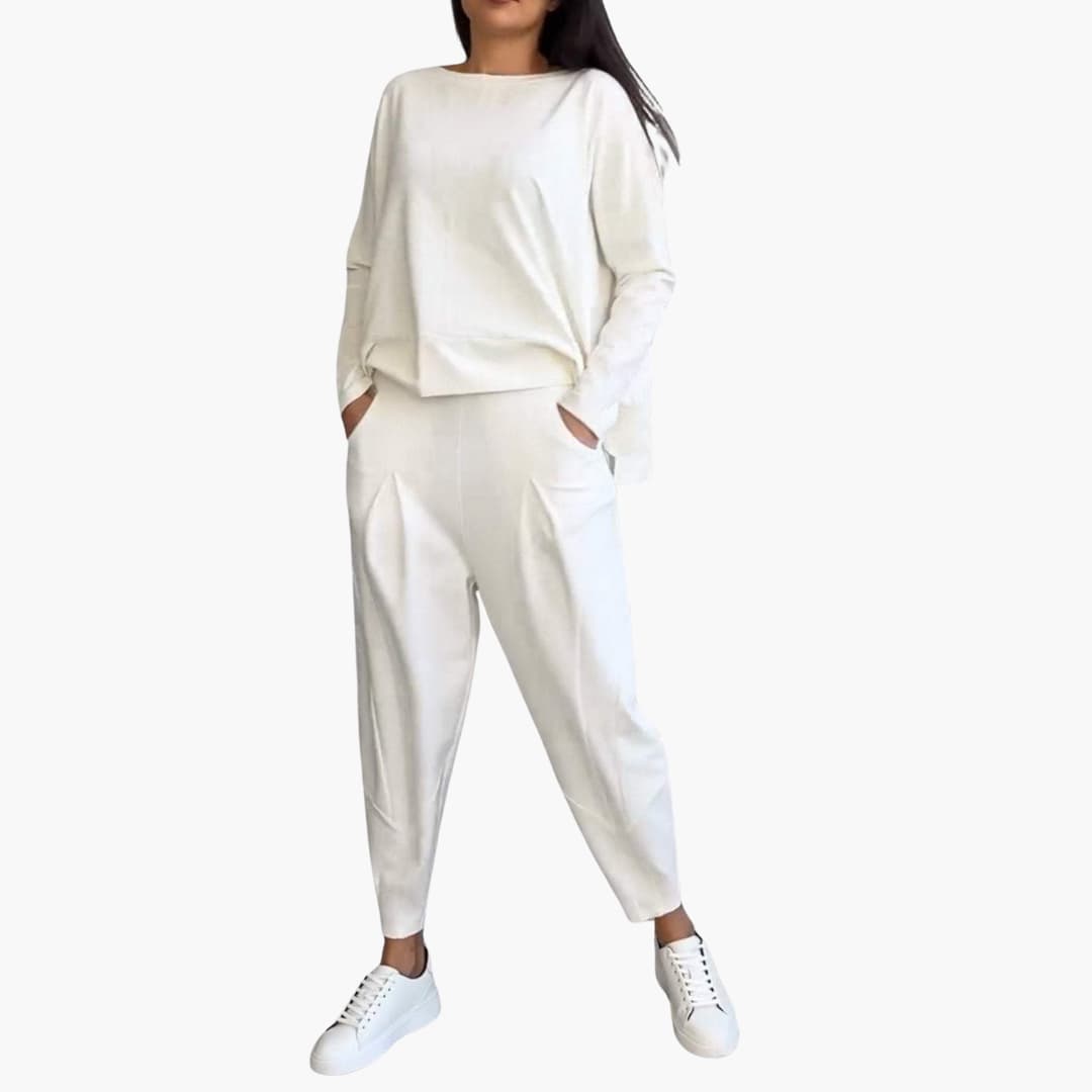Anna | Comfortabele Twee-delige Set met Ronde Halslijn