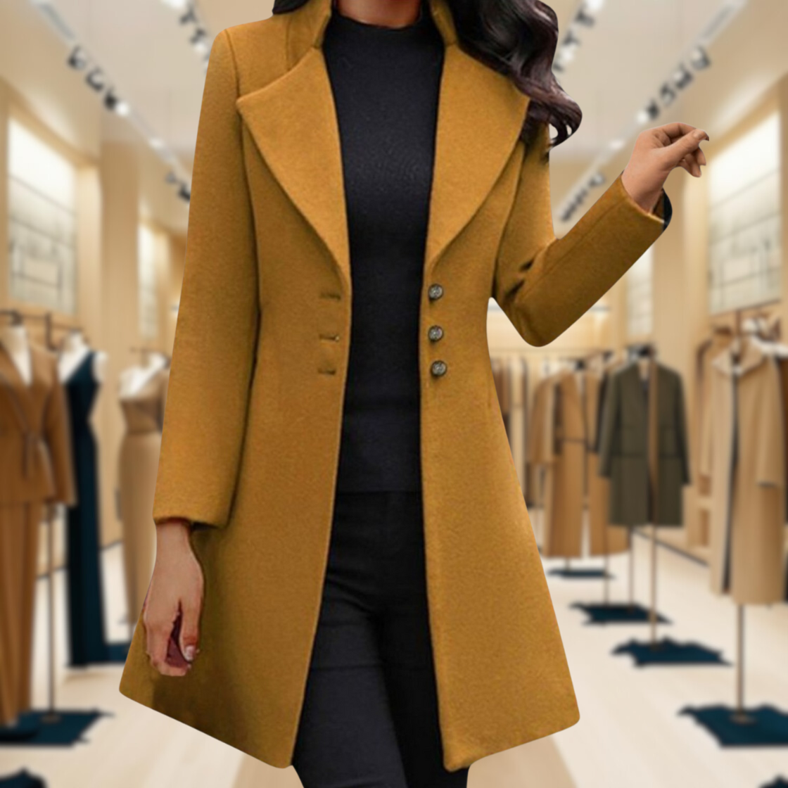 Venzi – Elegante jas met lange mouwen