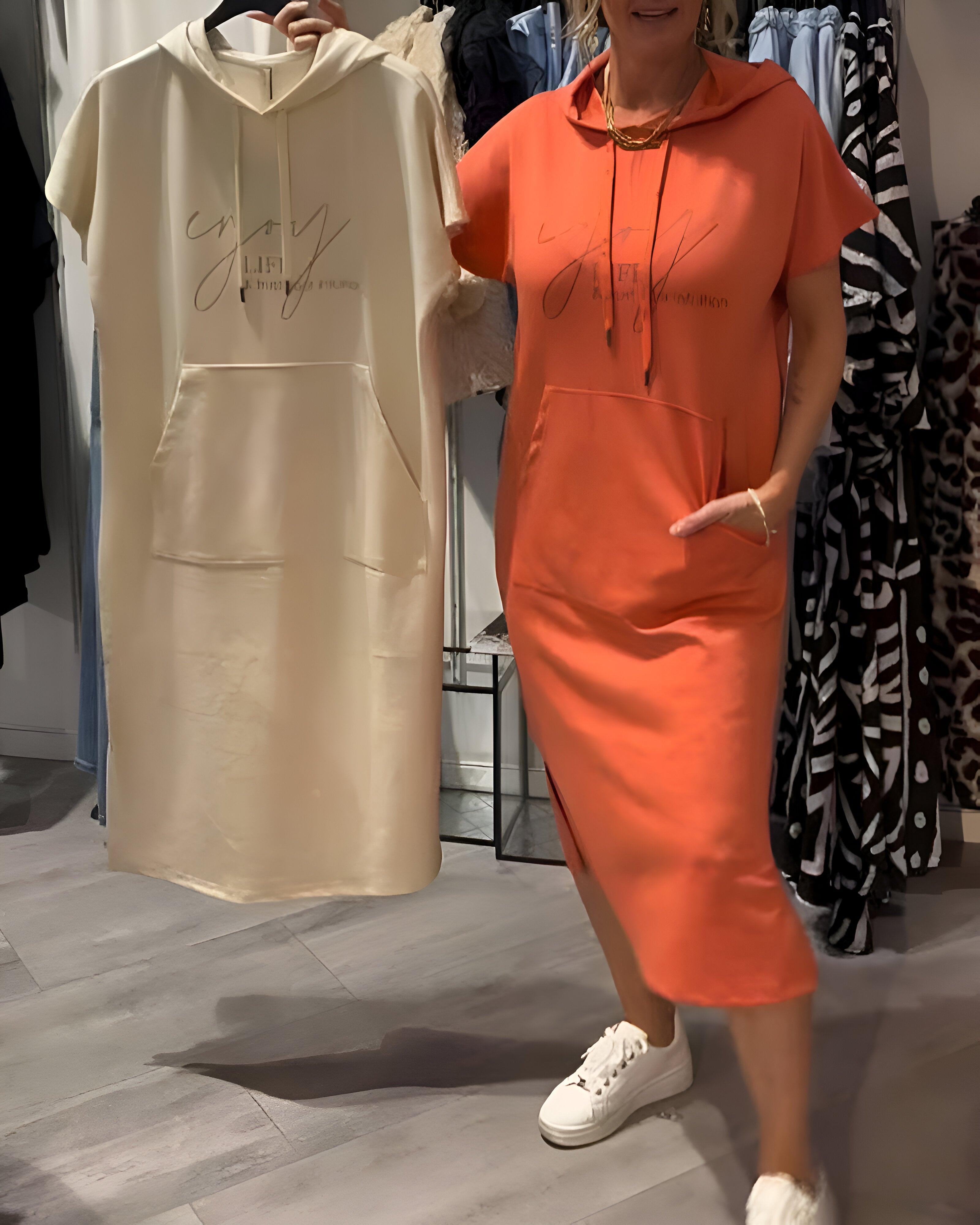 Koelman | Casual Hoodie Jurk – Comfort & Stijl in Één Beweging