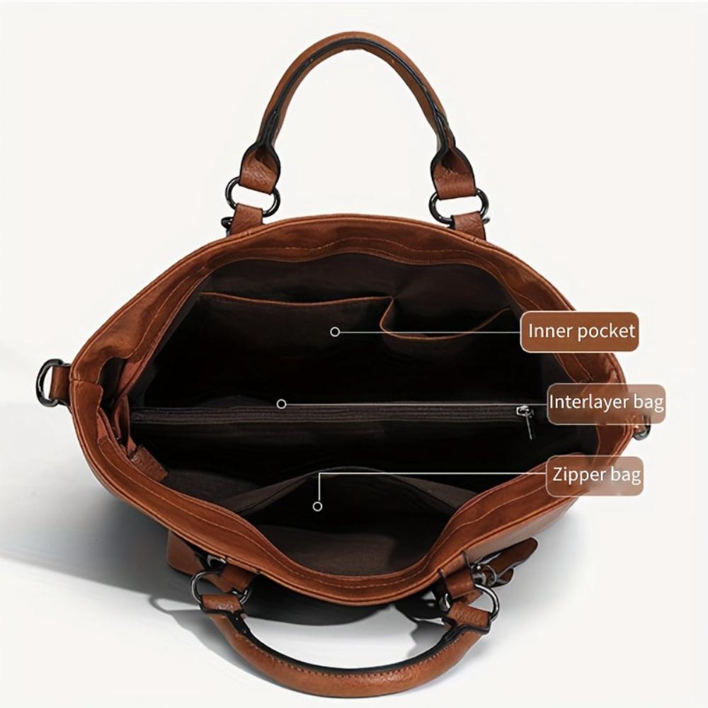 De Klassieke Elegantie van Charlotte | Vintage Tote Zak