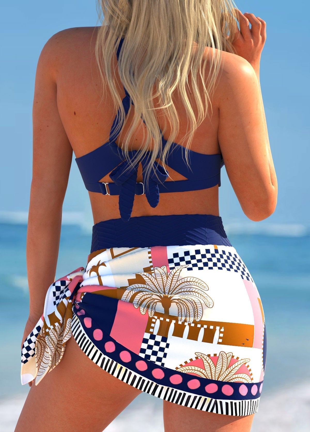 Mina | Lichtroze Bikini met Strik | Laatste dag 80% korting!