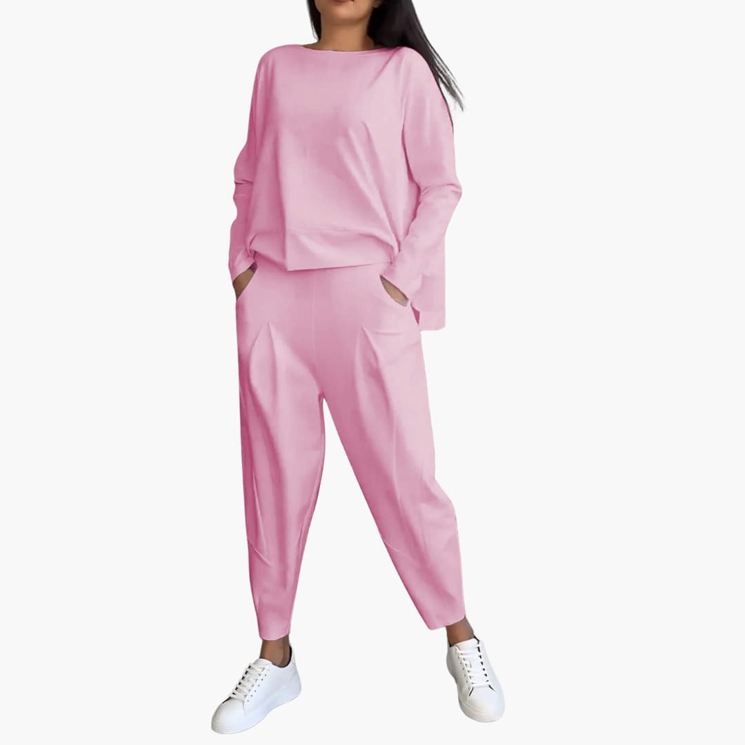 Anna | Comfortabele Twee-delige Set met Ronde Halslijn