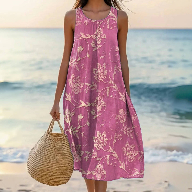 Vintage jurk met bloemenprint