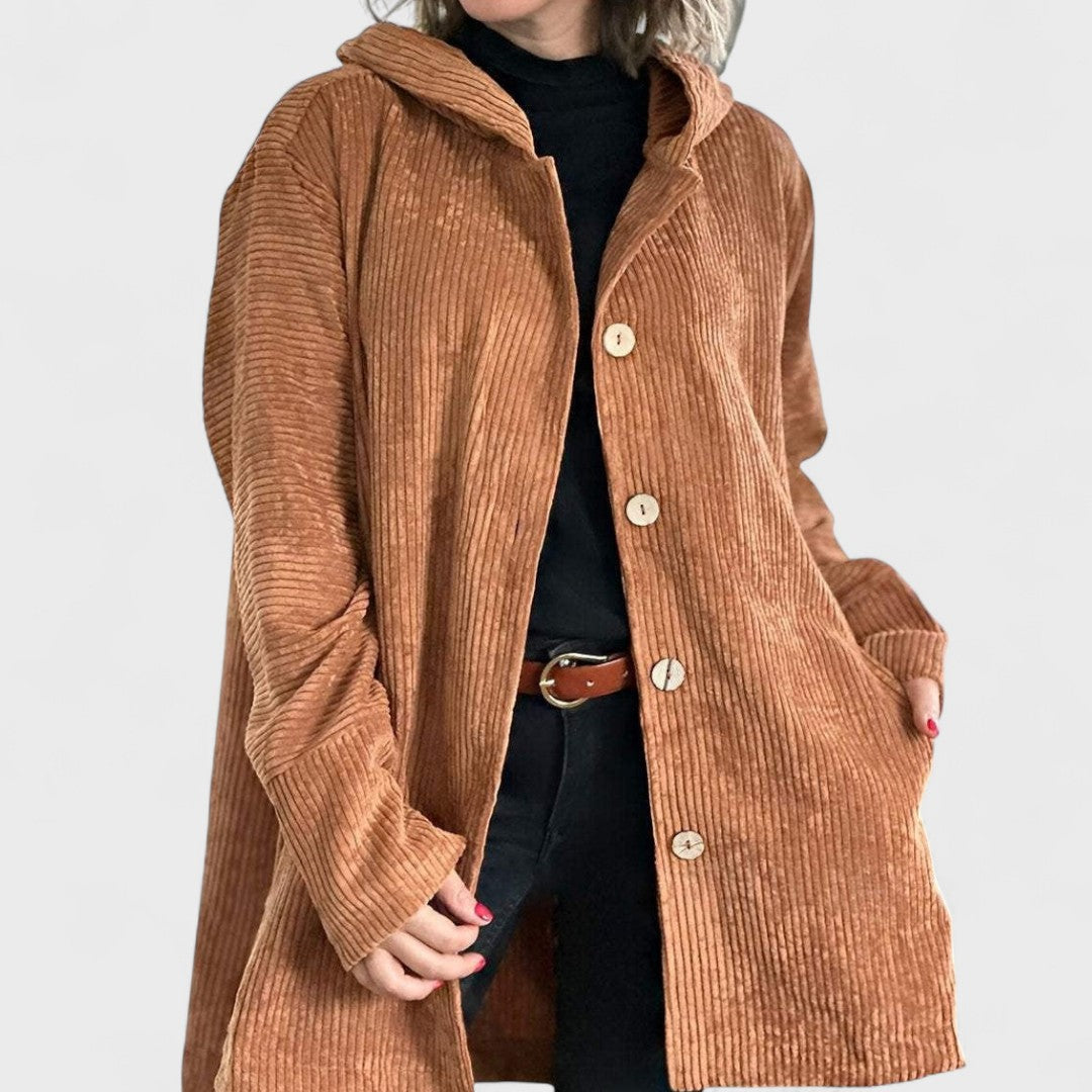 Cordia - Velvet Hooded Jacket