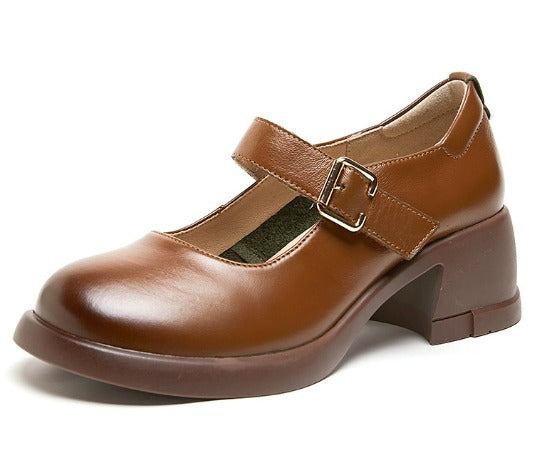 Agnes | Leren Mary Janes