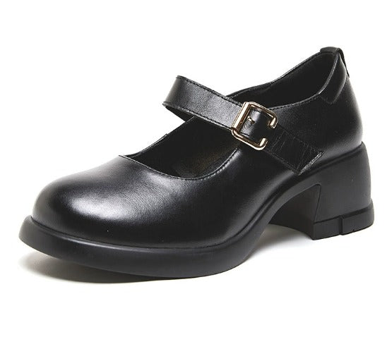 Agnes | Leren Mary Janes