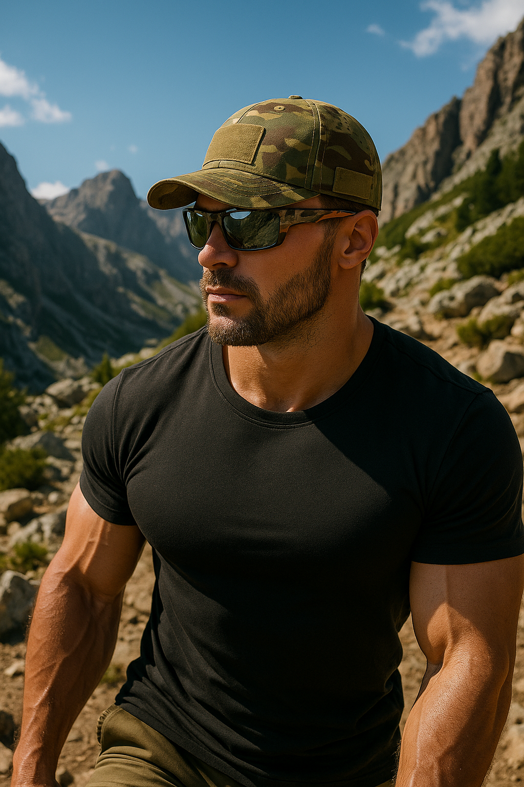 Koelman | Camo Cap met Brillenhouder – Nooit Meer Je Zonnebril Kwijt!