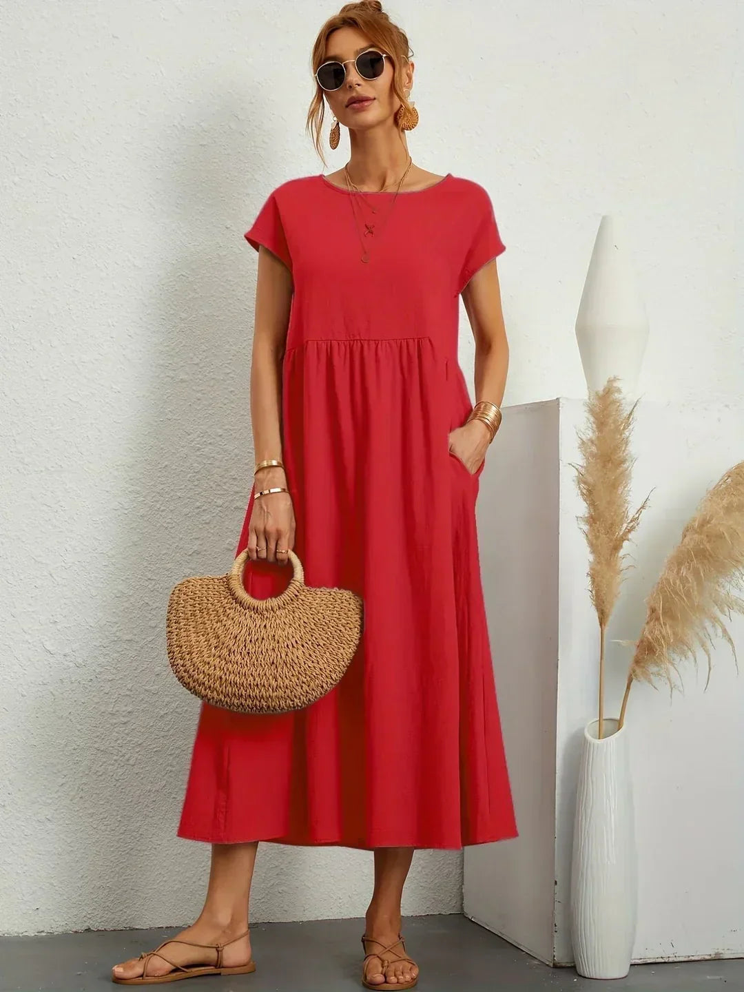 Cintia - Informele Midi Jurk
