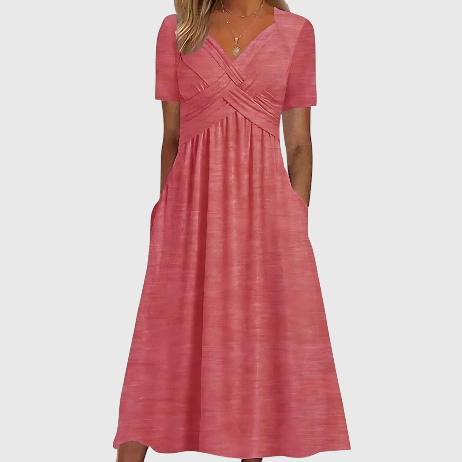 Mirone™ | Elegante Midi Jurk – Tijdloos, Verfijnd & Comfortabel