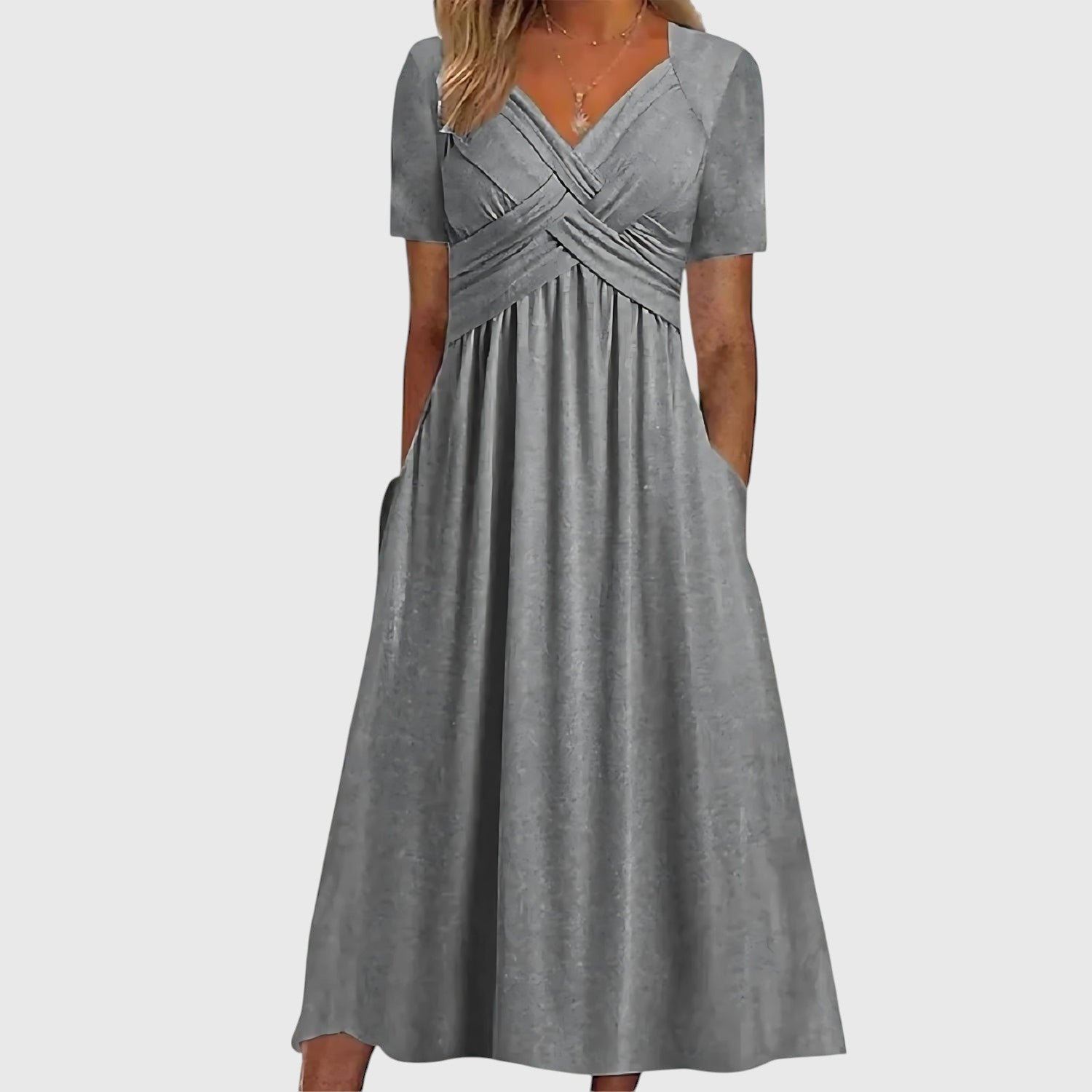 Mirone™ | Elegante Midi Jurk – Tijdloos, Verfijnd & Comfortabel