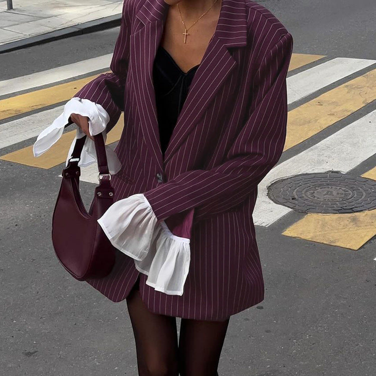FIORA - Rode Suit Jas
