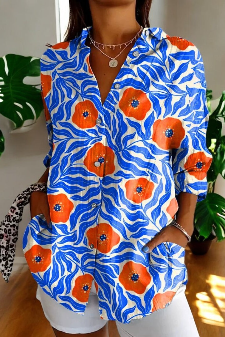 Bold Bloom – Bloemige Blouse