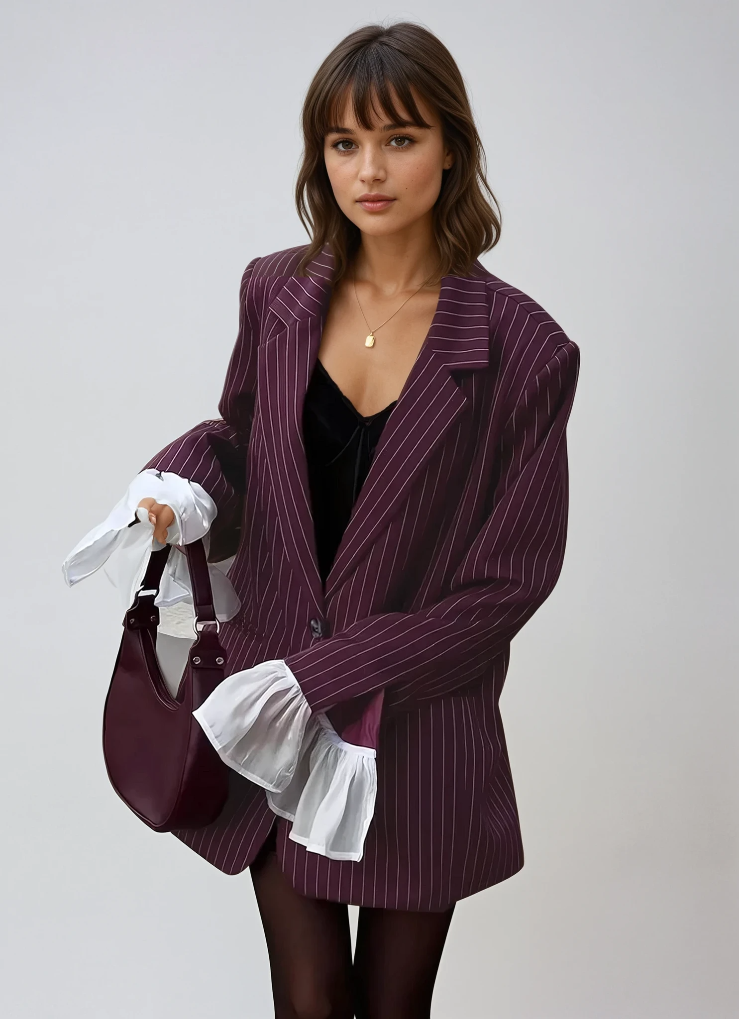 FIORA - Rode Suit Jas