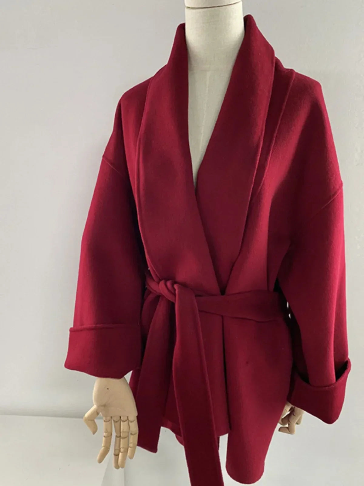 Serenya | Elegante jas van zacht stof