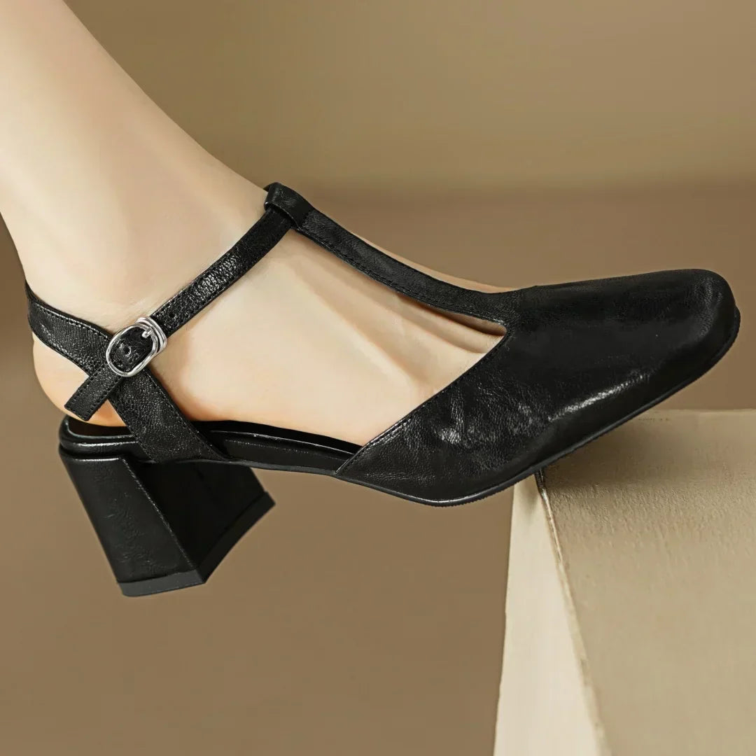 Kace | Leren Mary Janes