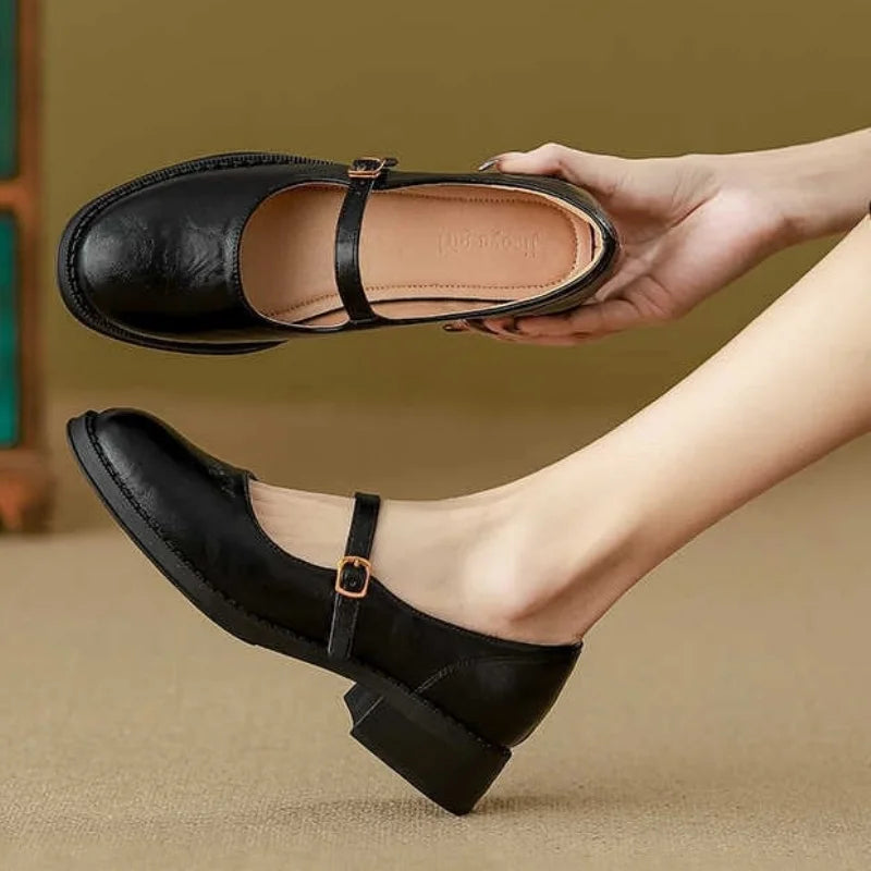 Lora | Classic Comfort Mary Janes Gemaakt Van Leer