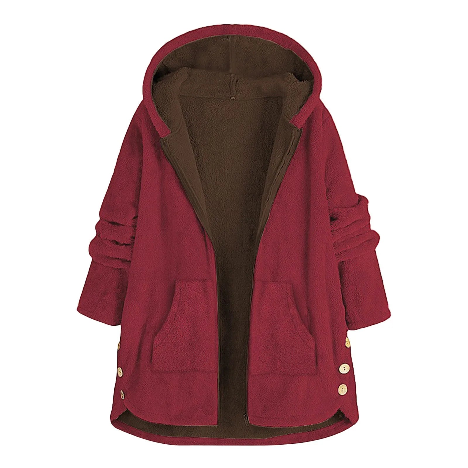 Ella | Comfortabele jas met lange mouwen en capuchon