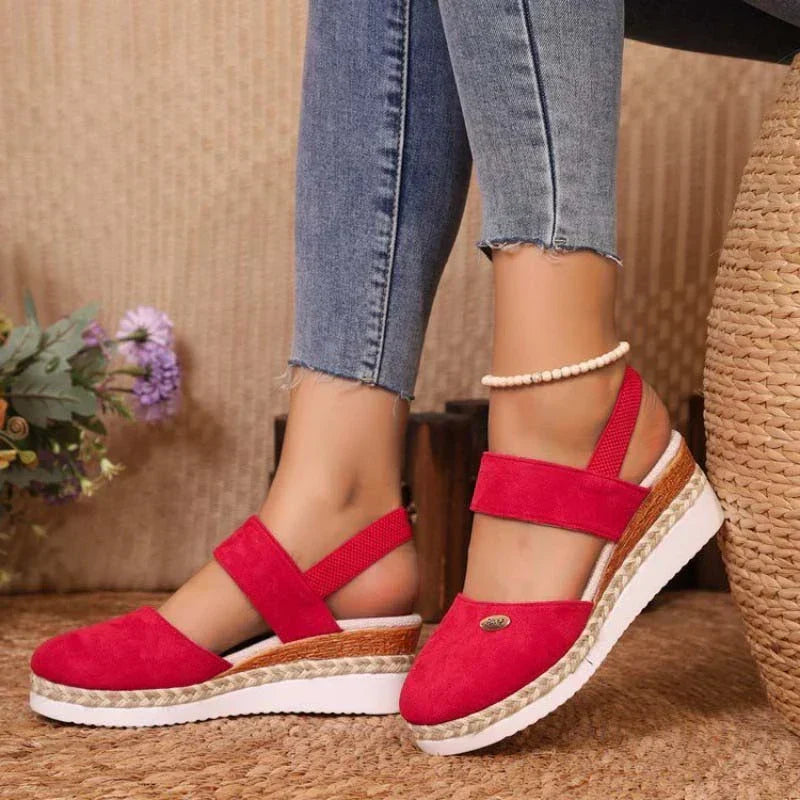 Antonia | Orthopedische sandalen met hak, ademend en ontspannend