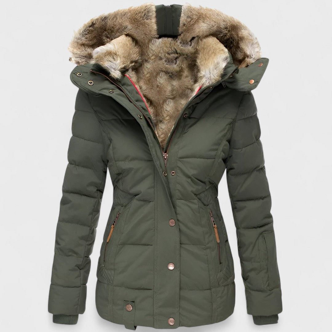 Annamarie - Puffer met capuchon en slank ontwerp