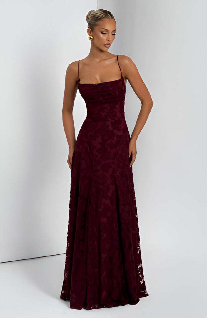 Francisa™ | Kant Korset Maxi Jurk