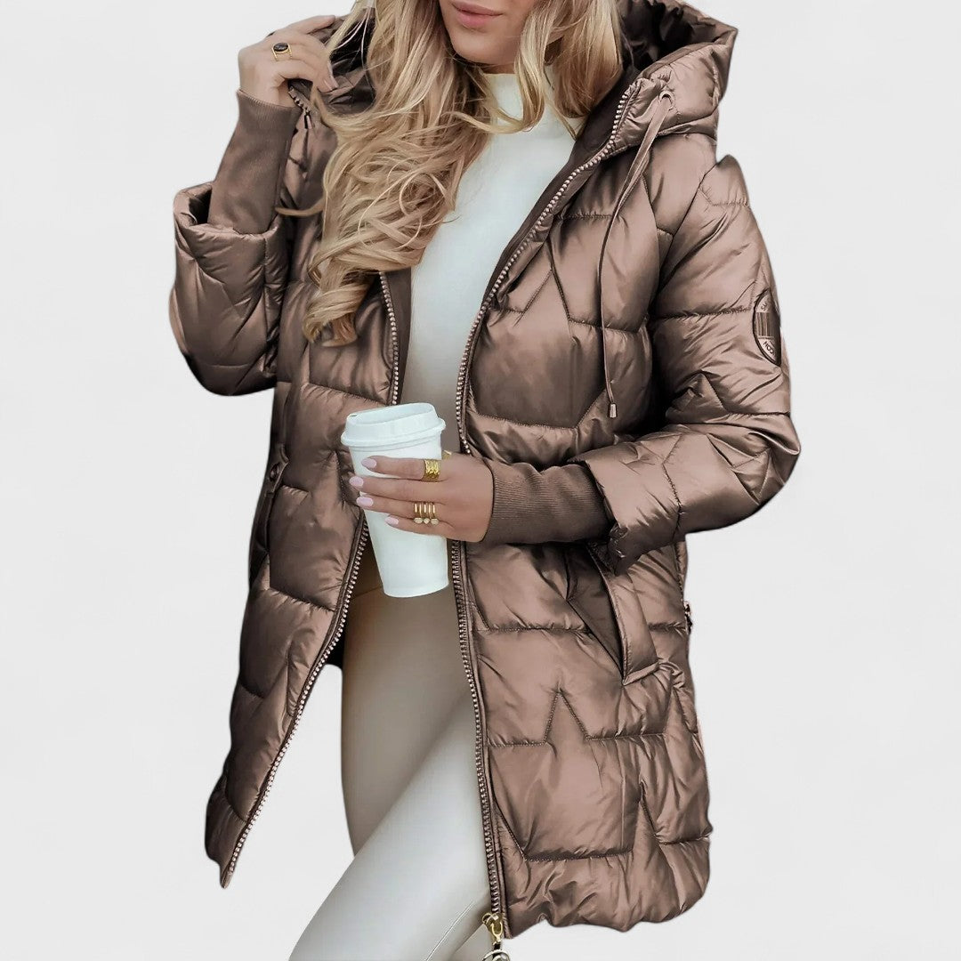 Nolwen - Elegante winterjas met capuchon