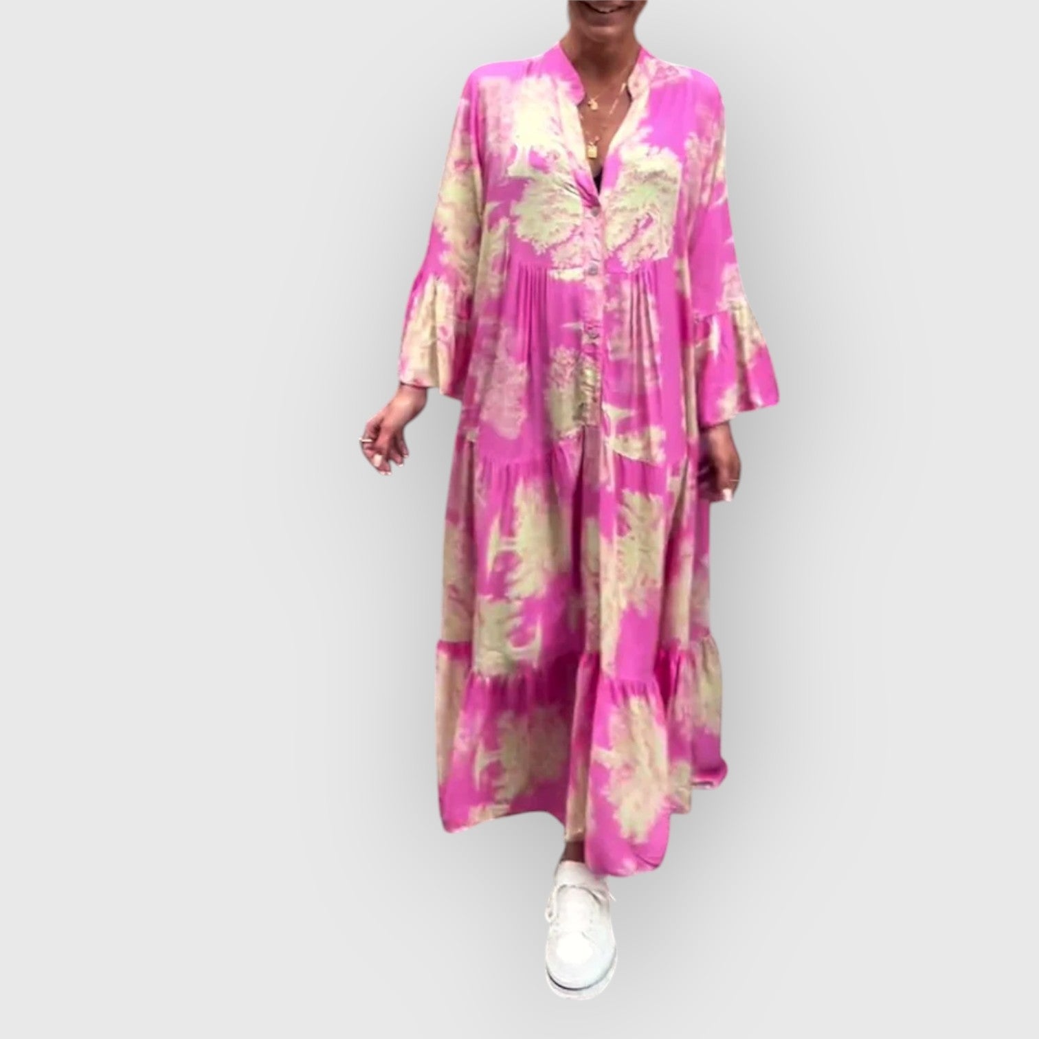 Miron™ | Bloemen Maxi Dress – Elegant, Comfortabel & Eindeloos Vrouwelijk